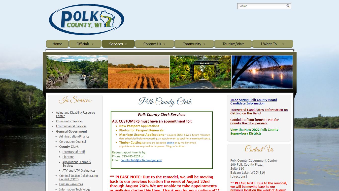 County Clerk - Polk County, Wisconsin